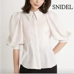⭐︎新品タグ付き【SNIDEL】ビッグカラー シャツ ブラウス ホワイト 白のサムネイル