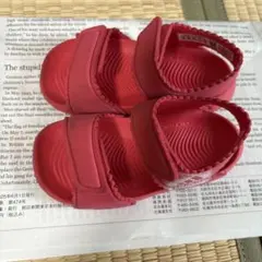 adidas ピンク サンダル 14センチ