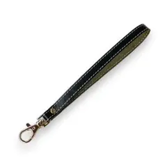 Z01. 本革ヌメ ハンドストラップ ブラック