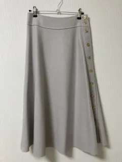 ドゥアルシーヴ　ミモレ丈　台形スカートフレアスカート