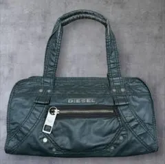 DIESEL ハンドバッグ archive メタルロゴ ブラック系