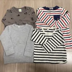 DOUBLE.B バースディ　長袖カットソー 80サイズ　4点セット