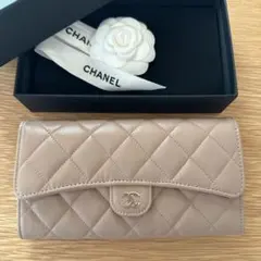 香奈兒經典長夾 深駝色 26C 新款顏色 美品