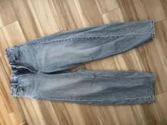 ライトブルー ストレートデニム パンツ