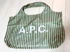A.P.C エコバッグ ストライプ ロゴプリントのサムネイル