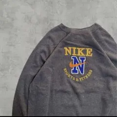 NIKE 90s スウェット トレーナー 刺繍ロゴ 銀タグ Lナイキ