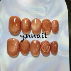 現品　ネイルチップ　マグネット　ニュアンス　ブライダル　ネイル　冬ネイル　秋