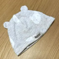 babyGap 耳付き グレー帽子 6m-12m