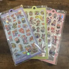 ズートピア　ボンボンドロップシール　3枚セット