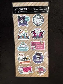 セリア　サンリオ　ラベル風　シール