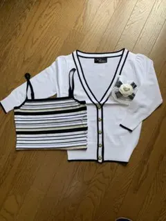 【新品未使用品】セシルマクビー　アンサンブル　アクセサリー2点付き