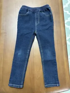 【プティマイン】【110cm】ストレッチデニムスキニーパンツ 【ディープブルー】