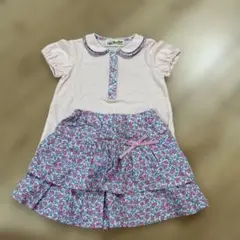 フラワープリント セットアップ 90サイズ
