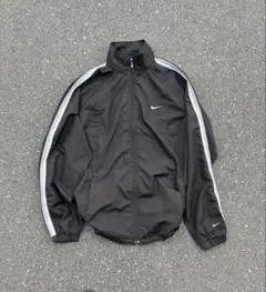 90s 00s y2k ナイキ　Nike ブラック ナイロンジャケット