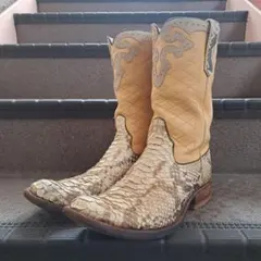 リオスオブメルセデス パイソン ヘビ革 ローパーブーツ 定価30万以上