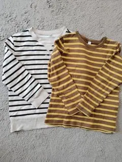 長袖カットソー2枚セット 110 無印良品110