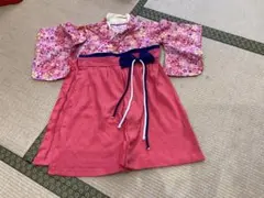美品　袴ロンパース　80