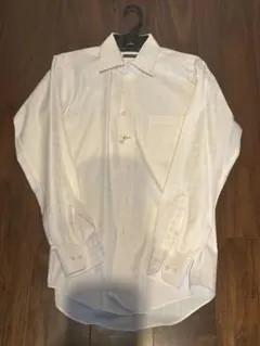 SUIT SELECT 市松柄　ドレスシャツ　Mサイズのサムネイル