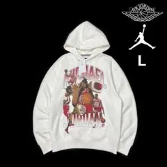 ジョーダン パーカー US購入 裏起毛 グラフィック(L)白 260212