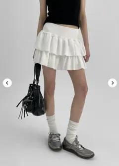 早い者勝ち❗️blackup ミニスカート　カンカンスカート　ホワイト　白