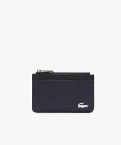 美品 Lacoste ネイビー カードケース コインケース ラコステ 小銭入れ