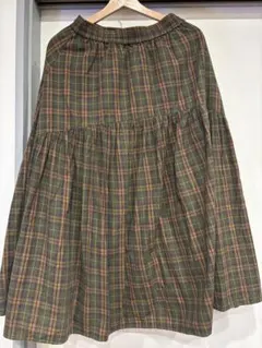 FREAK'S STORE チェック柄フレアロングスカート