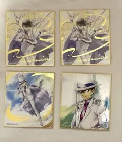 名探偵コナン 色紙ART 怪盗キッド 4枚セット（箔押しレア3枚入り）