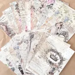 天使他　コラージュ素材　素材紙　デザインペーパー　20枚　おすそ分け