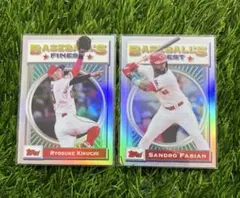 菊池涼介 ファビアン インサート 2025 topps finest NPB