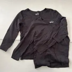 無印良品あったか綿Sサイズ　厚手　Ｕネック八分袖Ｔシャツ2枚