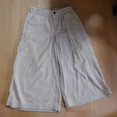 UNIQLO　コーデュロイ　ガウチョパンツ　150cm　ベージュ