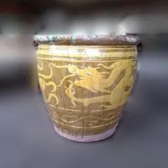 ピータン 壺 龍 壷 つぼ 甕 陶器 - メルカリ