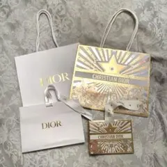 dior ディオール　ホリデー 紙袋　ラッピング袋　2025 4点セット