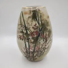 h 九谷焼　九谷栄山　花瓶　骨董品　陶器