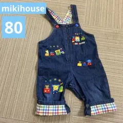 ミキハウス デニムオーバーオール 80cm