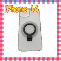 iPhone 14/13 クリアケース MagSafe対応 リング付 擦り傷防止