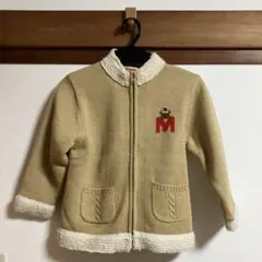 mikiHOUSE ミキハウス　ロゴ入り　クマ　カーディガン　110