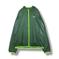 【947】　UNDER ARMOUR　ナイロンジャケット　サイズM　グリーン