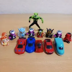 多彩な仮面ライダー フィギュア、ミニカー、その他セット