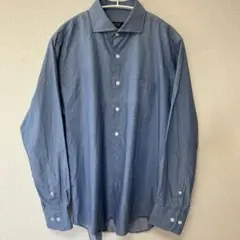 CHRISTIAN ORANI ブルーシャツ Lサイズ ビジネス ワイシャツ