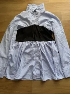 ストライプ柄シャツ M 大きめ