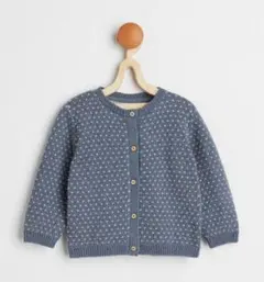 H&M 厚手ジャガードニットカーディガン