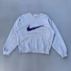 90s vintage NIKE スウェット　トレーナー　デカロゴ　銀タグ　古着