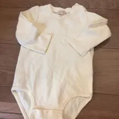 petit main クリーム色ロンパース 80