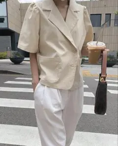 DHOLIC ハーフスリーブシングルジャケット