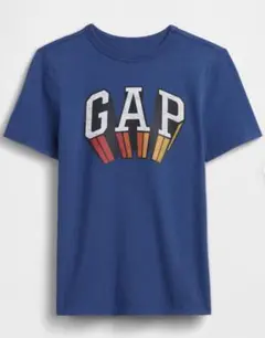 GAP キッズ 半袖Tシャツ ブルー ロゴプリントのサムネイル