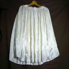 ウエストゴム ひざ丈スカート