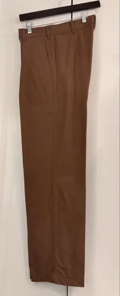 UNIQLO U ワイドフィットタックジャージーパンツ　ブラウン