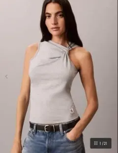 Calvin Klein コットンストレッチ タンクトップのサムネイル