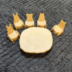 切り株椅子　机　シルバニア